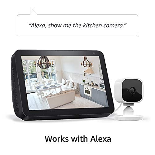 Blink Mini – Compact indoor plug-in smart security camera, 1080p HD video, night vision, motion detection, two-way audio, easy set up, Works with Alexa – 1 camera (White) - Image 2