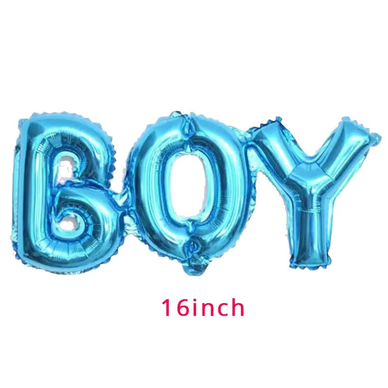 blue happy baby shower boys birthday pull flag banner balloon garland 1 age birth day 12month photo frame first party decor 1st - Image 6