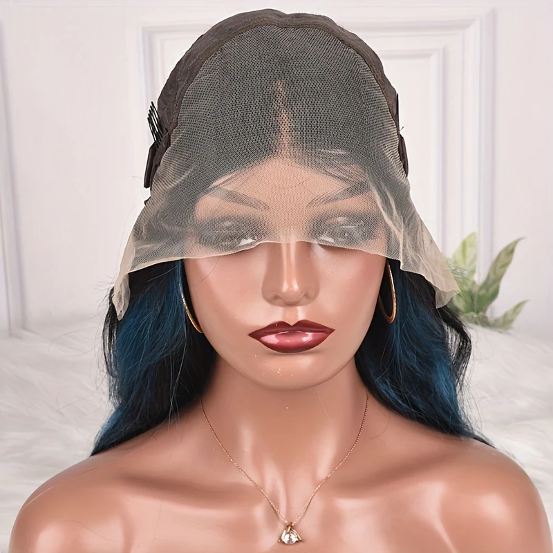 Blue Highlight Body Wave Luxury Wig - 13x4 HD Lace, 180% Density | Brazilian Remy for Ultimate Style & Comfort - Image 8