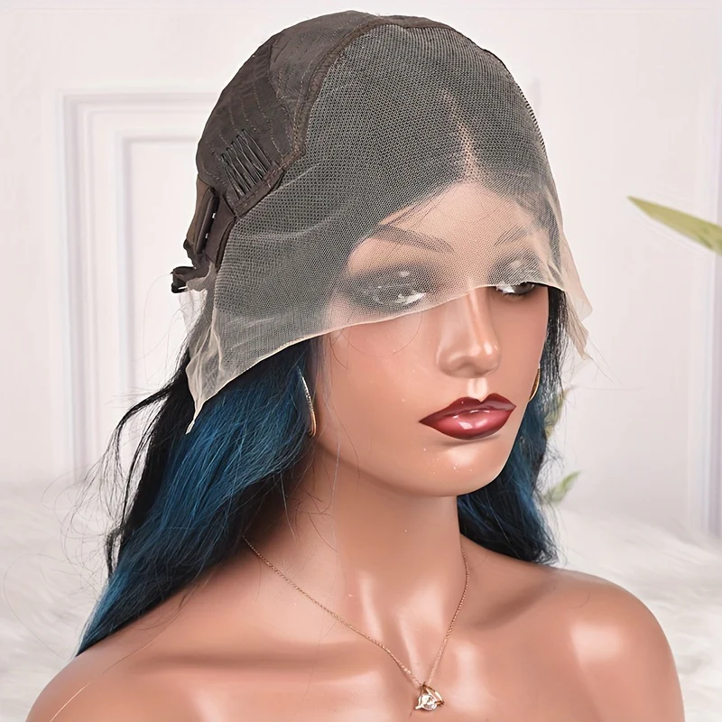 Blue Highlight Body Wave Luxury Wig - 13x4 HD Lace, 180% Density | Brazilian Remy for Ultimate Style & Comfort - Image 9