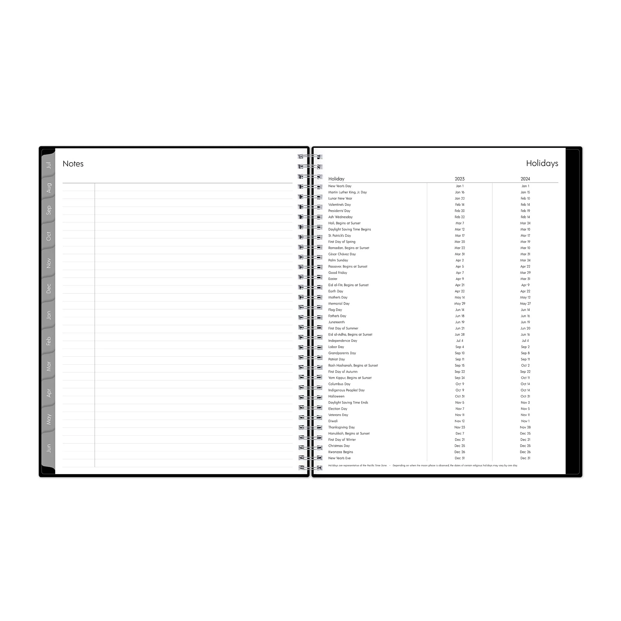 Blue Sky 2023-2024 Academic Year Weekly and Monthly Planner, 8.5" x 11", Flexible Cover, Wirebound, Enterprise (144719) - Image 3