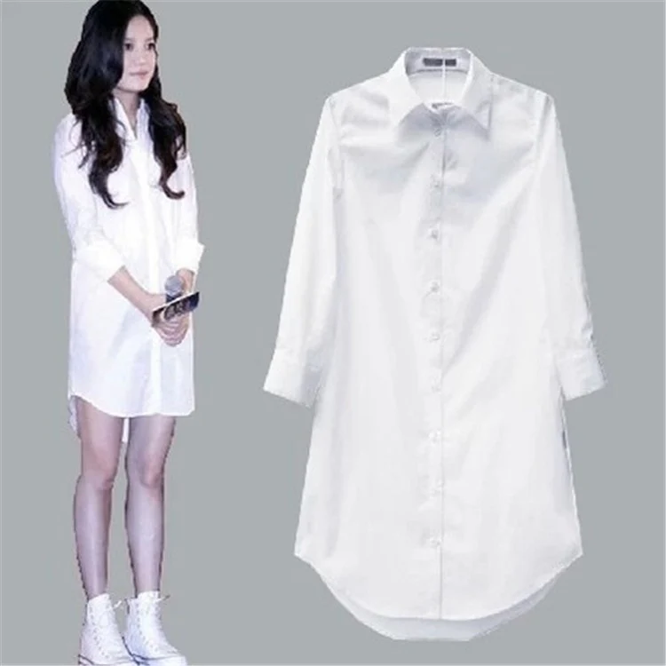 Blusas Informal De Manga Larga Para Otoño Camisa Blanca Mujer De Para Estilo Tendencia Vintage Rosa 2020 Moda Y Ocio Tendencia - Image 3