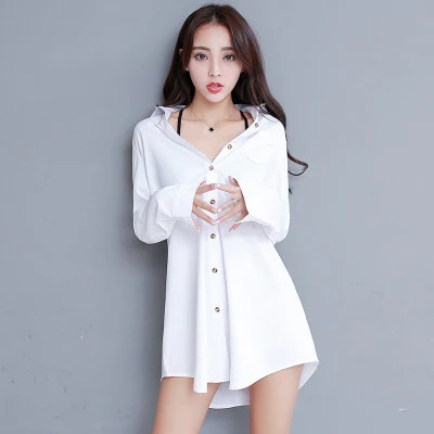Blusas Informal De Manga Larga Para Otoño Camisa Blanca Mujer De Para Estilo Tendencia Vintage Rosa 2020 Moda Y Ocio Tendencia - Image 5