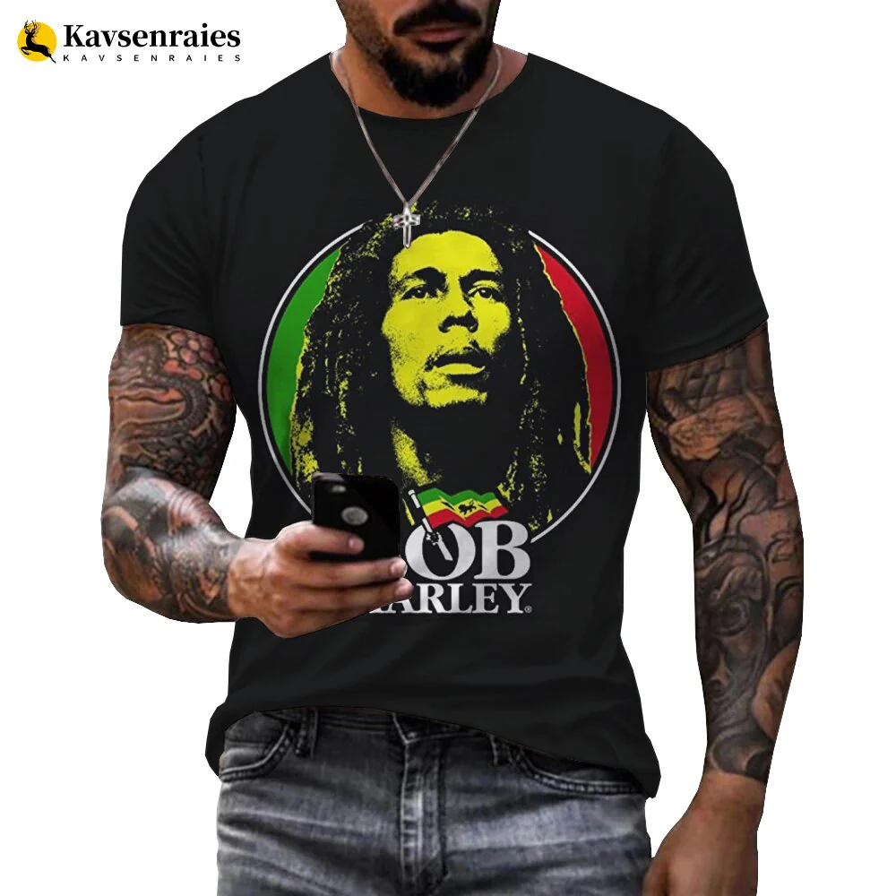 Bob Marley 3D Print T Shirt Men Women Fashion Casual Funny Shirt Harajuku Streetwear Cool Tops - Image 3