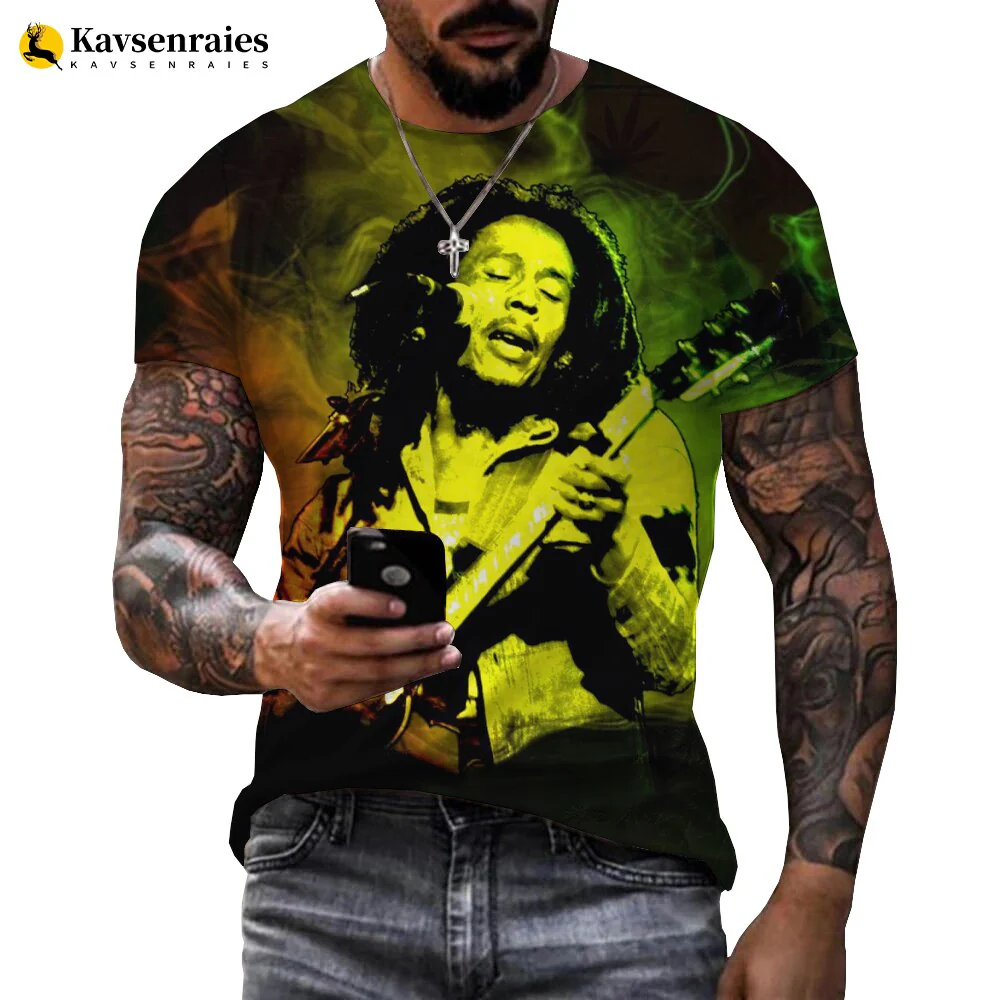 Bob Marley 3D Print T Shirt Men Women Fashion Casual Funny Shirt Harajuku Streetwear Cool Tops - Image 5