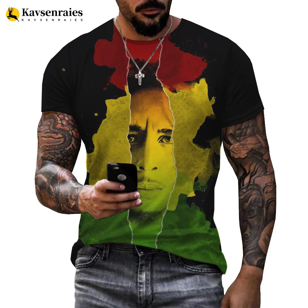 Bob Marley 3D Print T Shirt Men Women Fashion Casual Funny Shirt Harajuku Streetwear Cool Tops - Image 6