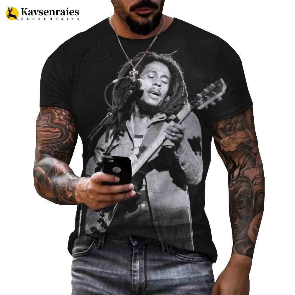 Bob Marley 3D Print T Shirt Men Women Fashion Casual Funny Shirt Harajuku Streetwear Cool Tops - Image 9