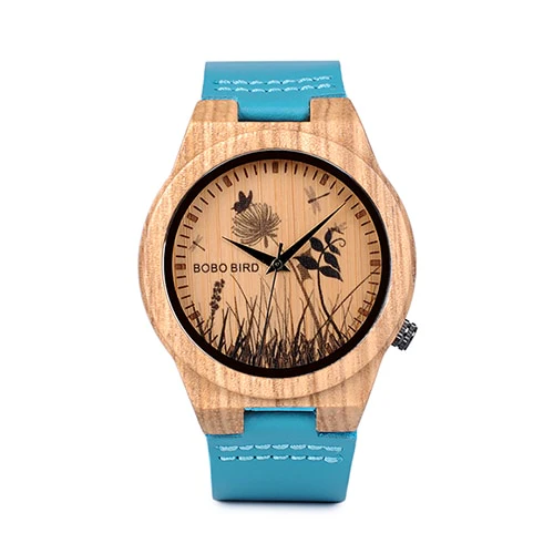 BOBO BIRD Watch Men Wooden Lifelike Print Dial Face Quartz Watches Fashion 3D Visual Timepieces as Gift relogio masculino - Image 4