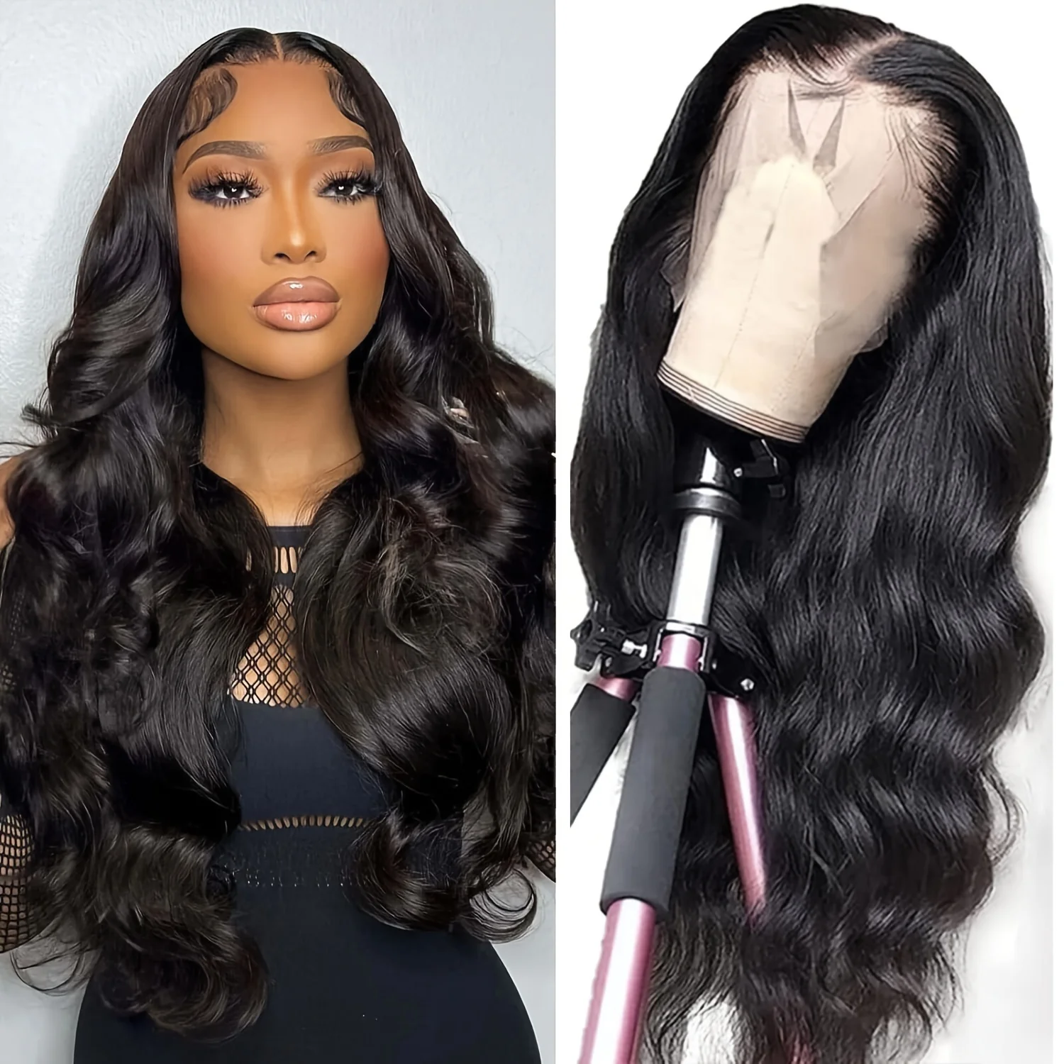 Body Wave Lace Front Wig 13x4 Lace Front Wigs For Women Brazilian Remy Huma Hair Wig 150% - Image 5