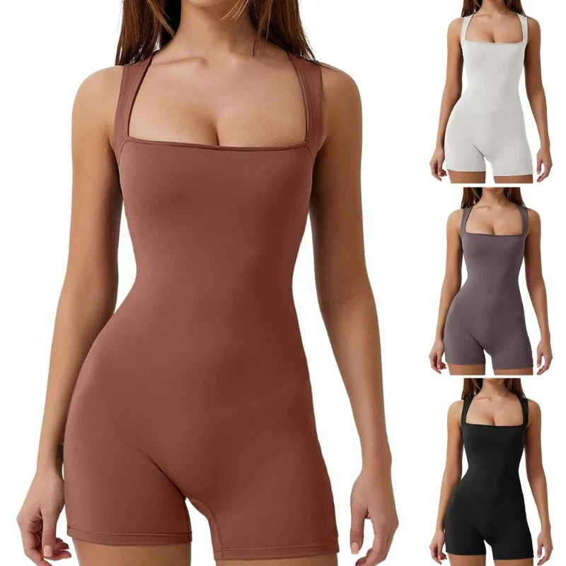 Bodycon Women Workout Seamless-Sleeveless Sport Romper For Ladies Drop Shipping - Image 2