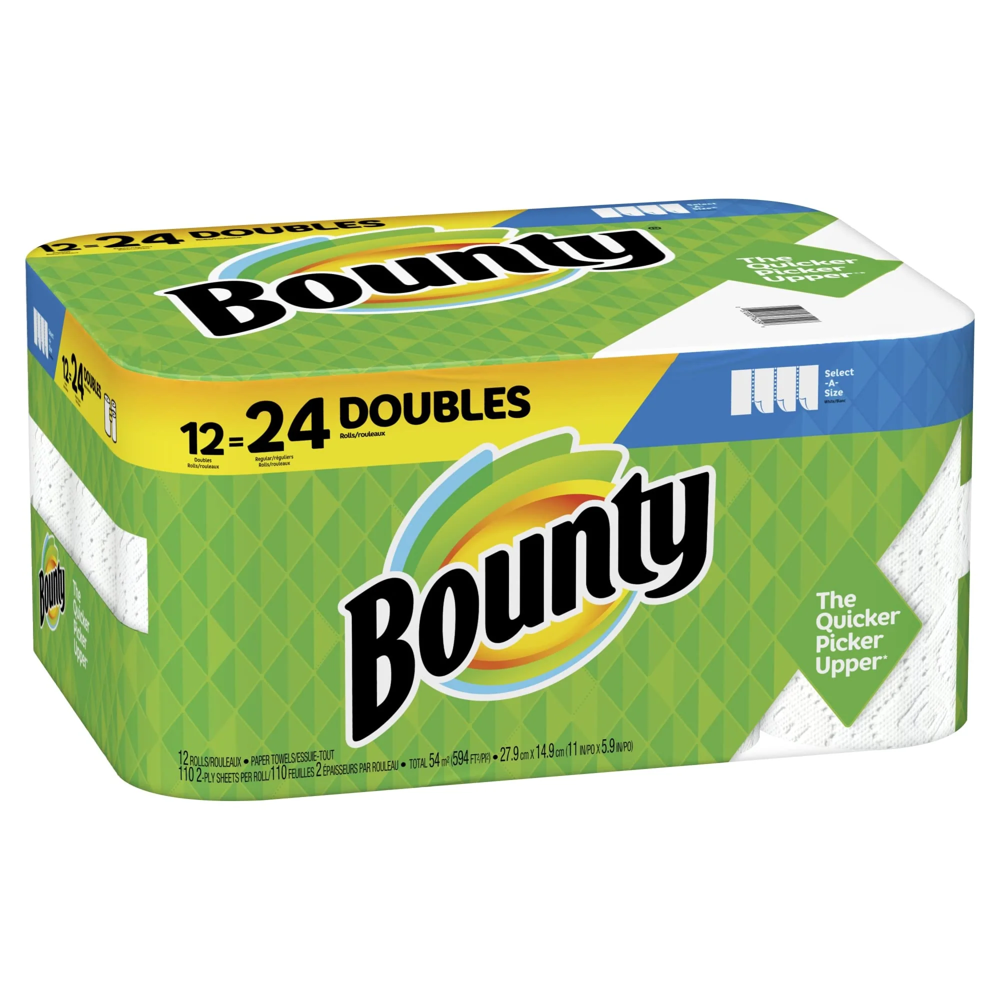 Bounty® Select-A-Size® Double 2-Ply Paper Towels, 98 Sheets Per Roll, Pack Of 12 Rolls - Image 7