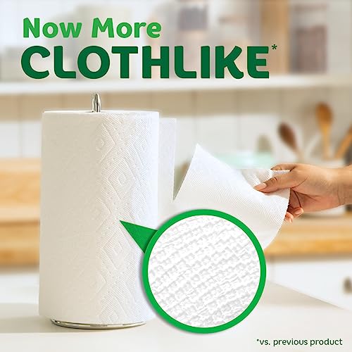 Bounty Quick Size Paper Towels, White, 8 Family Rolls = 20 Regular Rolls - Image 3