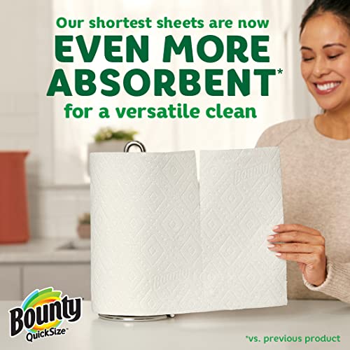 Bounty Quick Size Paper Towels, White, 8 Family Rolls = 20 Regular Rolls - Image 8