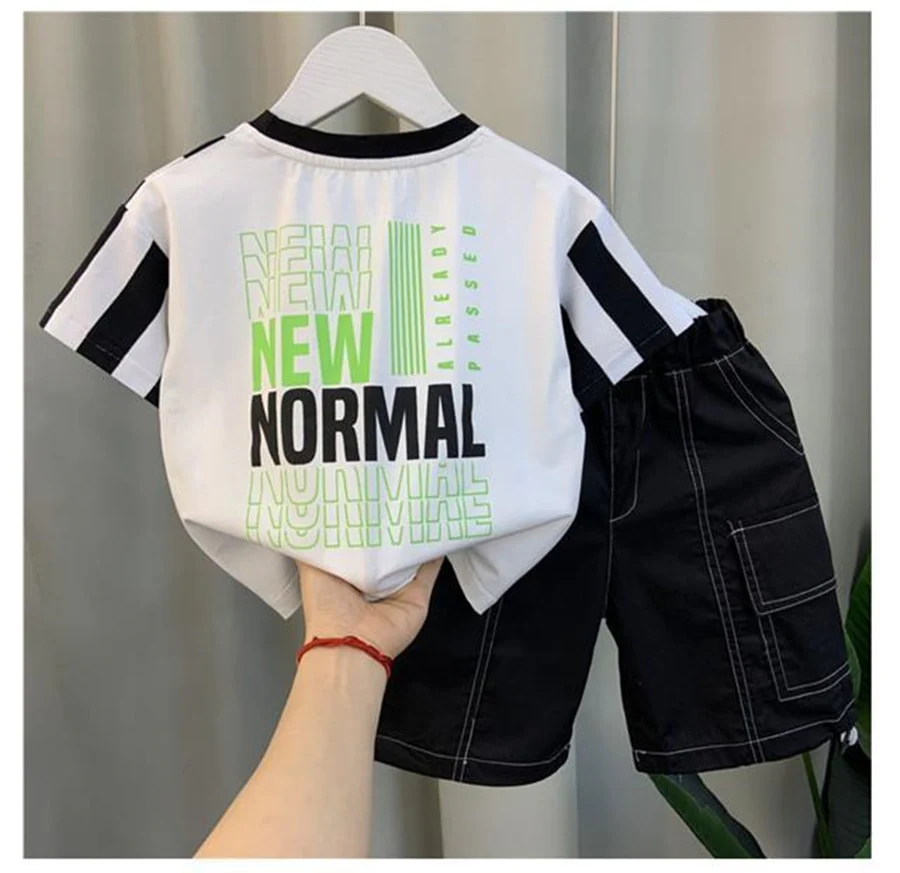 Boy Summer Clothing Suit New Children's Clothes Set Boys Short Sleeve T-Shirt Shorts 2 Piece Set Kids Sportswear Suit 2 4 6 8Y - Image 8