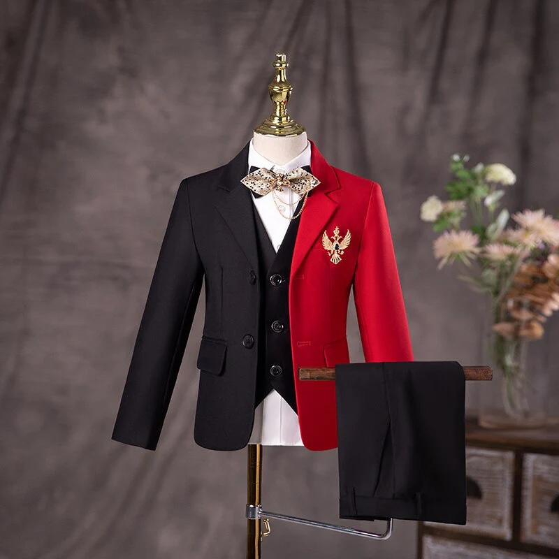 Boys Wedding Suit Children Stage Performance Formal Suit Flower Kids School Graduation Party Set Girl Piano Ceremony Costume - Image 7