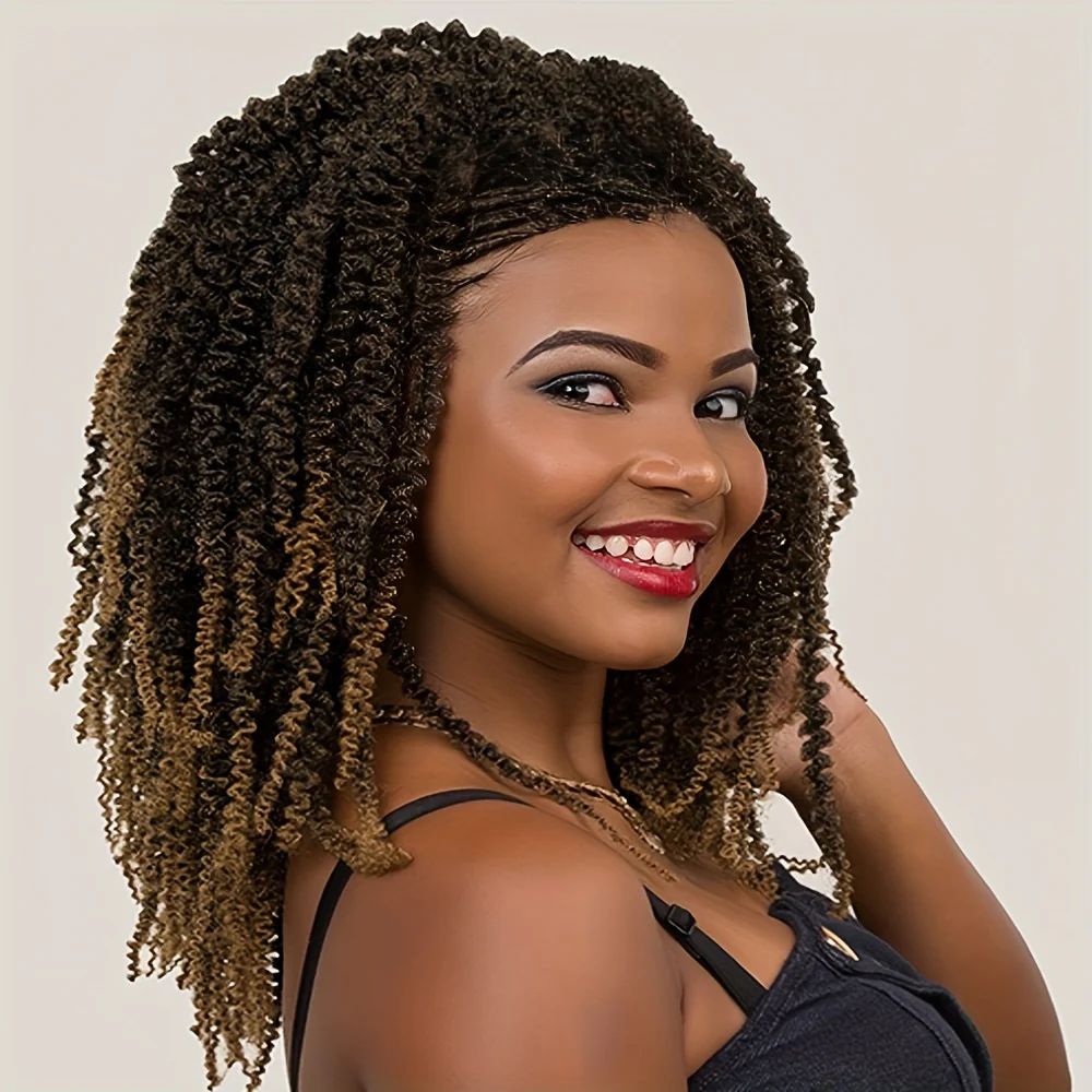 Braids Wig Curly Braids Wig Synthetic Lace Wig Beginners Friendly Heat Resistant Wig For Women - Image 2