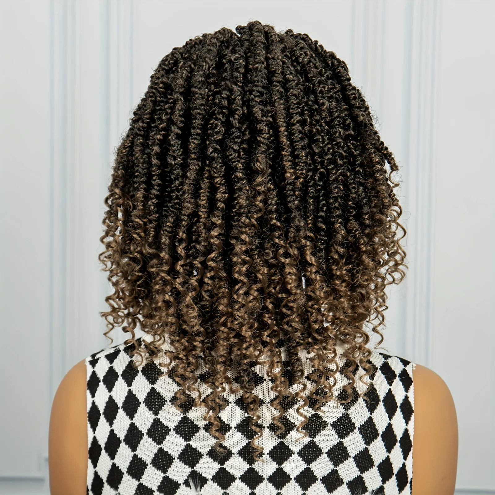 Braids Wig Curly Braids Wig Synthetic Lace Wig Beginners Friendly Heat Resistant Wig For Women - Image 5