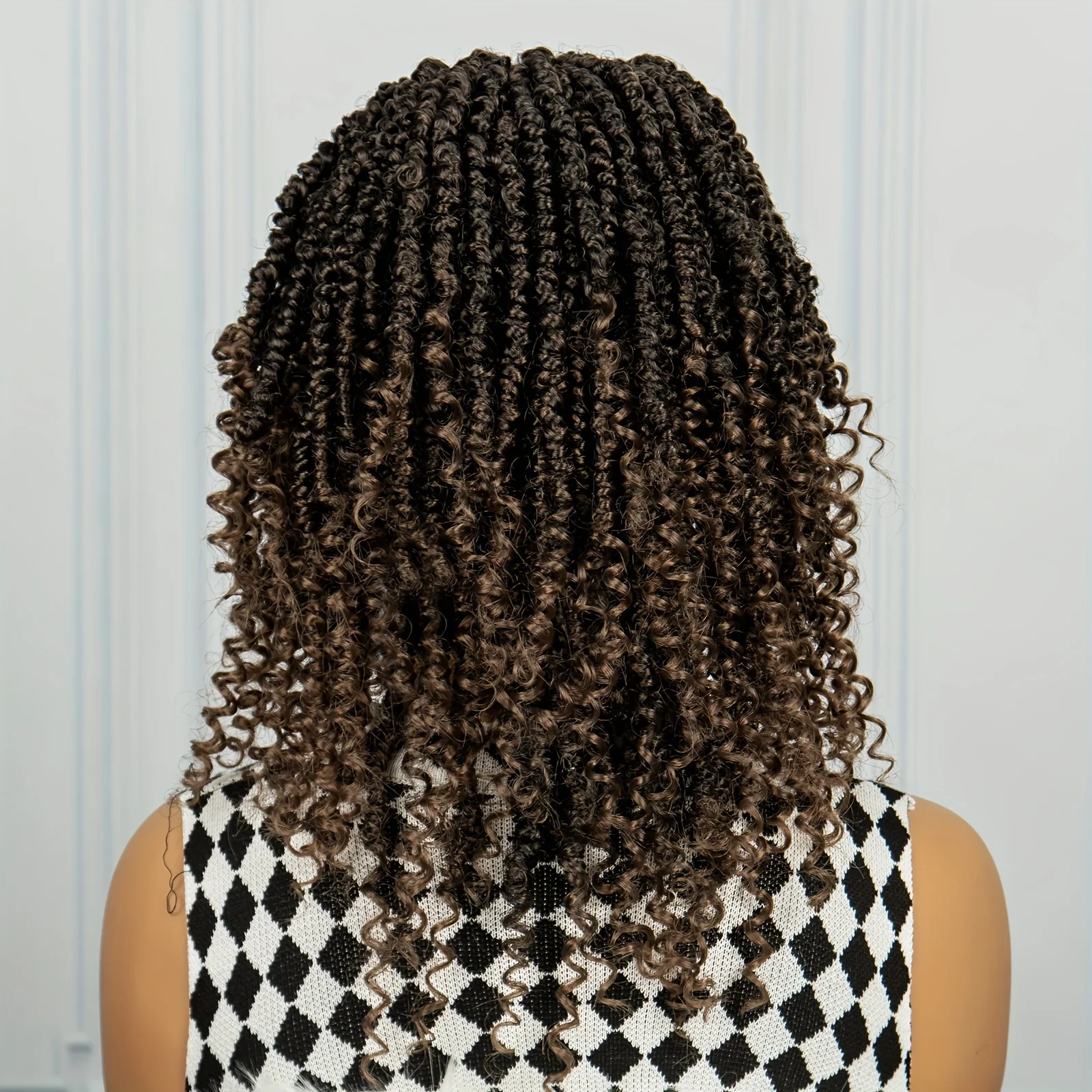 Braids Wig Curly Braids Wig Synthetic Lace Wig Beginners Friendly Heat Resistant Wig For Women - Image 9