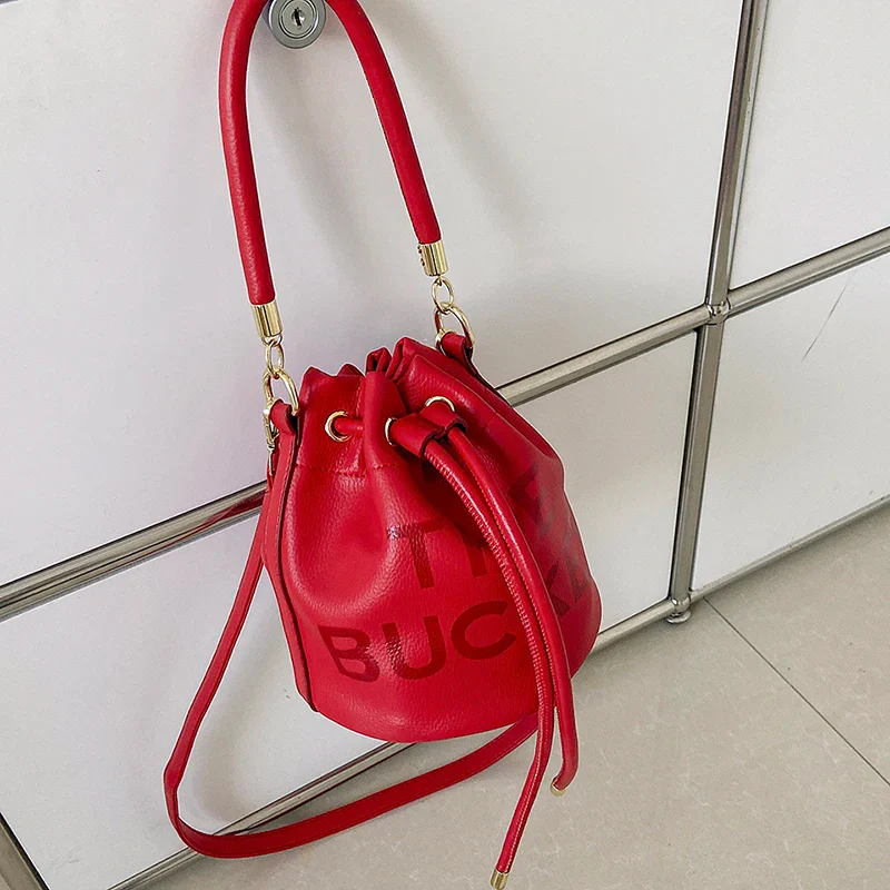 Brand Designer Christmas Bucket Shoulder Crossbody Bags Women Handbags and Purse 2022 New Lambs Wool Ladies Messenger Bags - Image 15