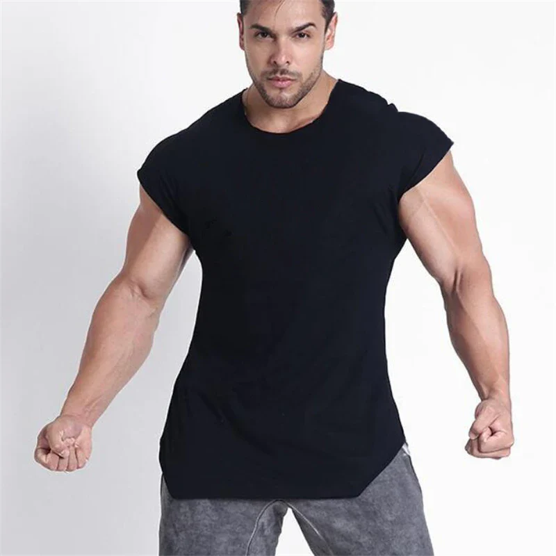 Brand Gyms Tank Top Mens Sleeveless shirts Summer Cotton Slim Fit Men Clothing Bodybuilding Undershirt Fitness tops tees - Image 4