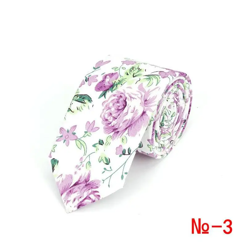 Brand New 100% Cotton Men's Paisley Print Neck Ties For Men Necktie Narrow Slim Skinny Cravate Narrow Flower Neckties Corbatas - Image 20