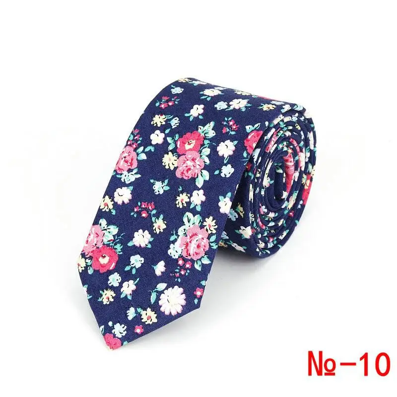Brand New 100% Cotton Men's Paisley Print Neck Ties For Men Necktie Narrow Slim Skinny Cravate Narrow Flower Neckties Corbatas - Image 52