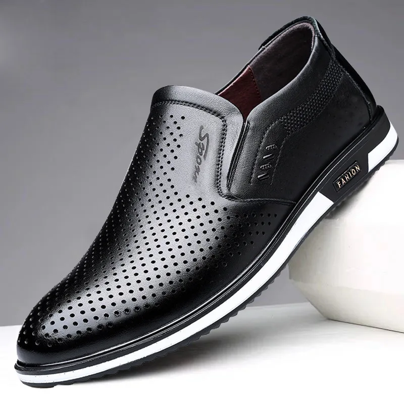 Brand New Fashion Men Loafers Men Leather Casual Shoes High Quality Adult Moccasins Men Driving Shoes Male Footwear Unisex 2022 - Image 4