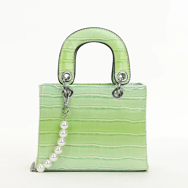 Branded Handbag Stone Pattern Leather Hand Bags For Women Classic Square Top Handle Clutch Purse Luxury Lady Crossbody Bag - Image 8
