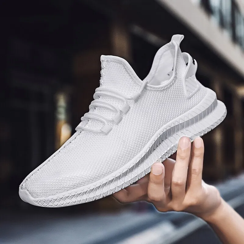 Breathable Mesh Men Shoes Trendy Lightweight Walking Flats Plus Size Male Tennis Sneakers Outdoor Running Fitness Shoes - Image 10