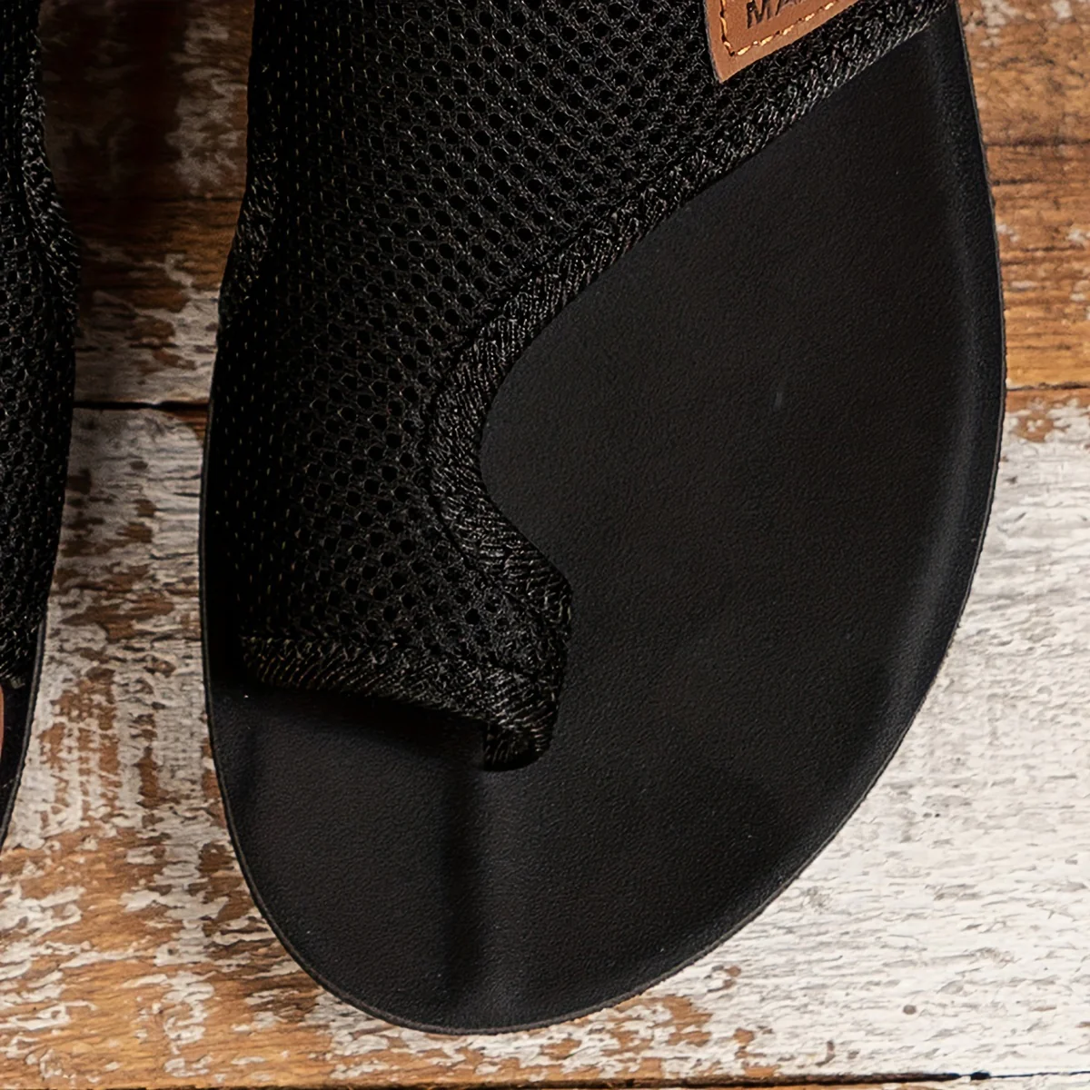 [Breathable Mesh Slippers] Comfortable Women's Breathable Mesh Flat Slippers - Solid Color Open Toe Slip-on Casual Travel Sandals - Non-Slip Durable Faux Sole, All-Season Fabric Inner, Synthetic Insole - Image 6