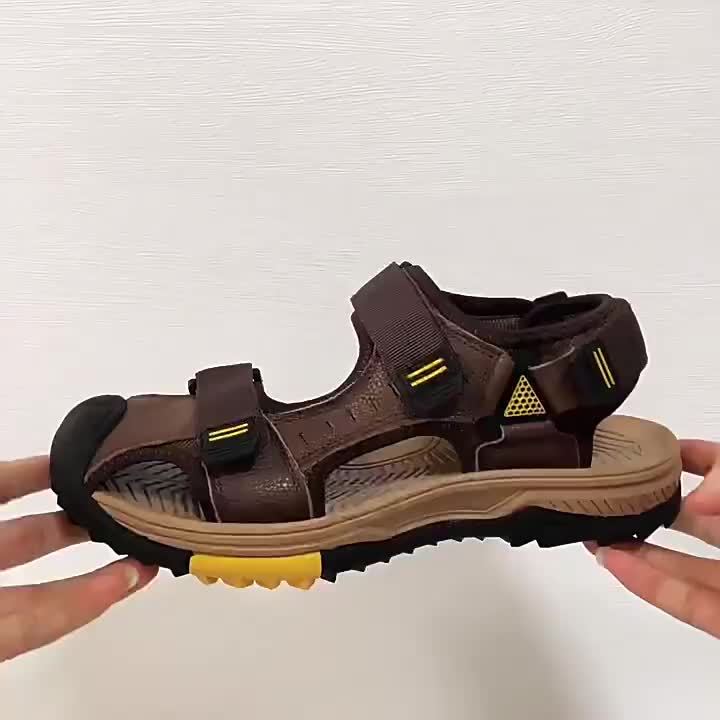 [Breathable Sandals] Summer Breathable Men's Sandals | Casual Sporty Open-Toe Shoes with Adjustable Straps, Faux Cover & Rubber Sole for Beach, Hiking, and Outdoor Activities - Image 8