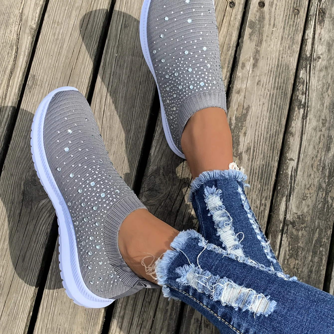 [Breathable Sneakers] Lightweight Breathable Women's Colorblock Mesh Platform Sneakers | Low Top Lace Up Shoes - Image 5
