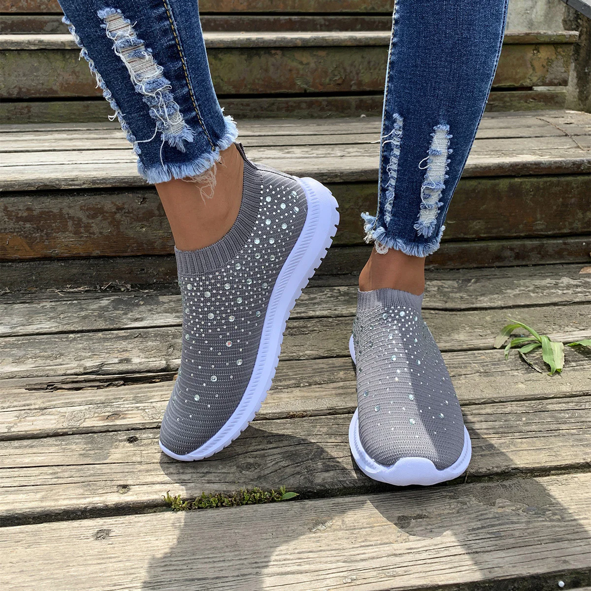 [Breathable Sneakers] Lightweight Breathable Women's Colorblock Mesh Platform Sneakers | Low Top Lace Up Shoes - Image 80