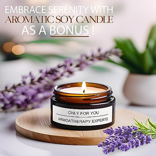 Bright Crystal Perfume for Women- Women's Fragrances - Gift Set Pack With Lavender Soy Candle, Car Air Fresheners, and Empty Travel Perfume Atomizer - Image 3