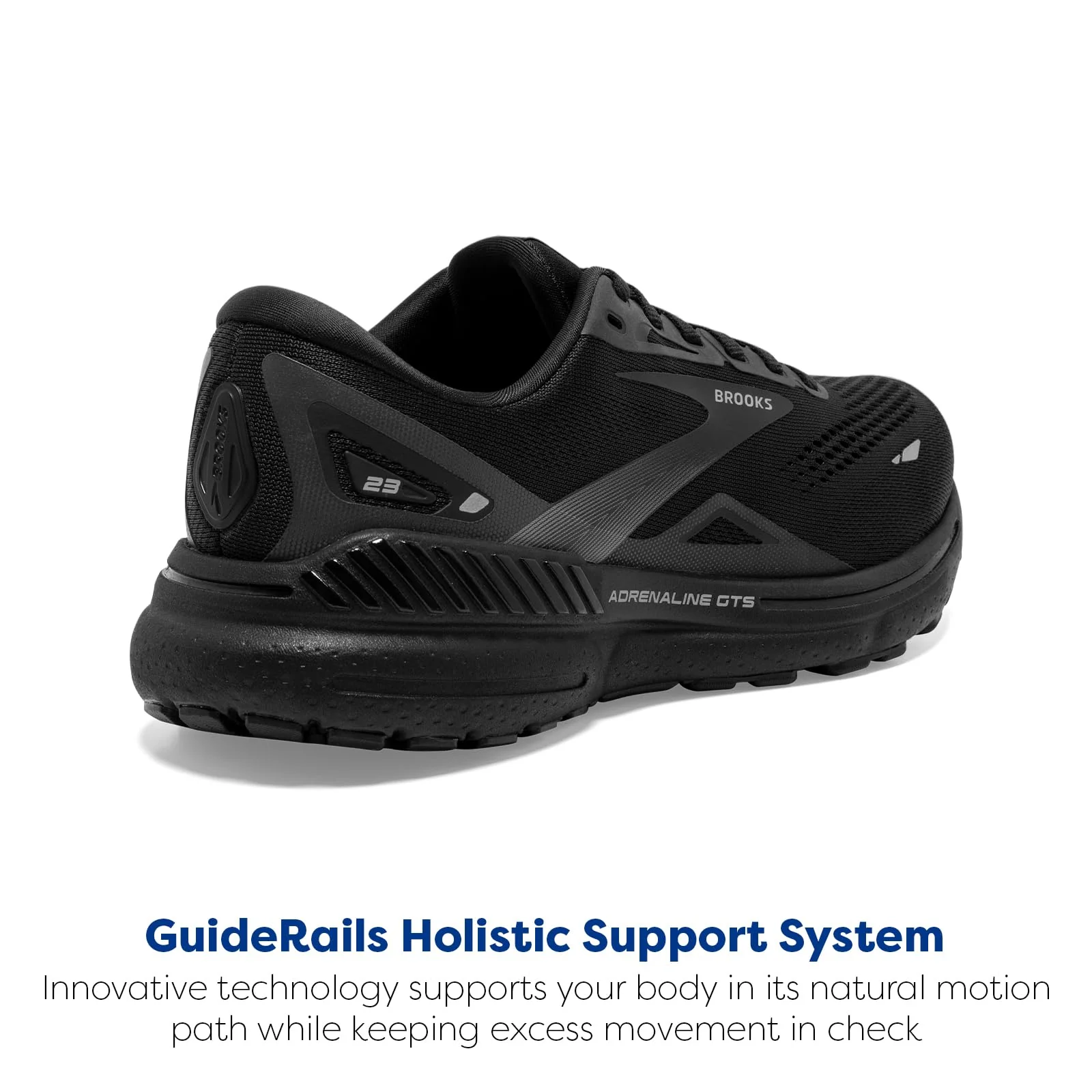 Brooks Men’s Adrenaline GTS 23 Supportive Running Shoe - Black/Black/Ebony - 11 Medium - Image 5