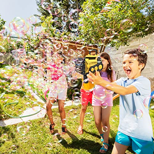 Bubble Guns Bubbles Maker Blower Machine Blaster,80 Holes Automatic Engineer Toys for Kids Toddlers,Wedding Party Favors,Birthday Gifts for 3 4 5 6 7 8 9 10 11 12 Years Old Boys Girls - Image 2