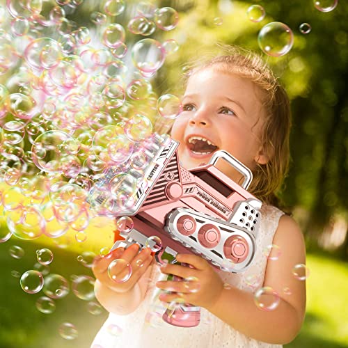 Bubble Guns Bubbles Maker Blower Machine Blaster,80 Holes Automatic Engineer Toys for Kids Toddlers,Wedding Party Favors,Birthday Gifts for 3 4 5 6 7 8 9 10 11 12 Years Old Boys Girls - Image 6