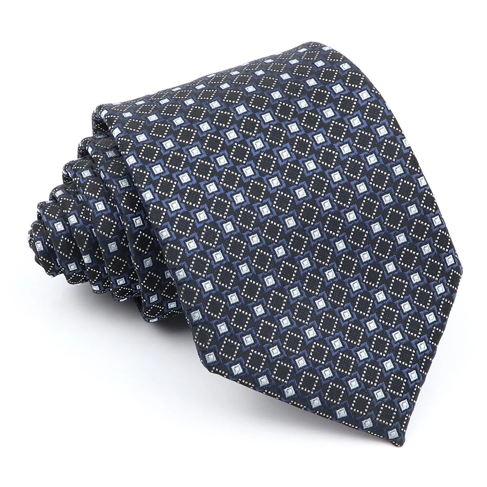 Business Man Accessories Men's Formal Tie Striped Blue Gray Necktie Wide Tie Gift For Man Office Wedding Party Cravat Free Shipp - Image 21