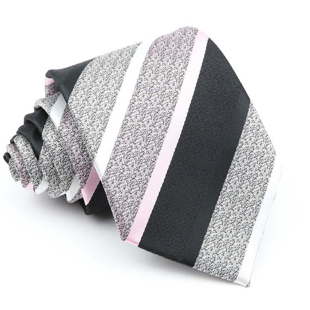 Business Man Accessories Men's Formal Tie Striped Blue Gray Necktie Wide Tie Gift For Man Office Wedding Party Cravat Free Shipp - Image 6