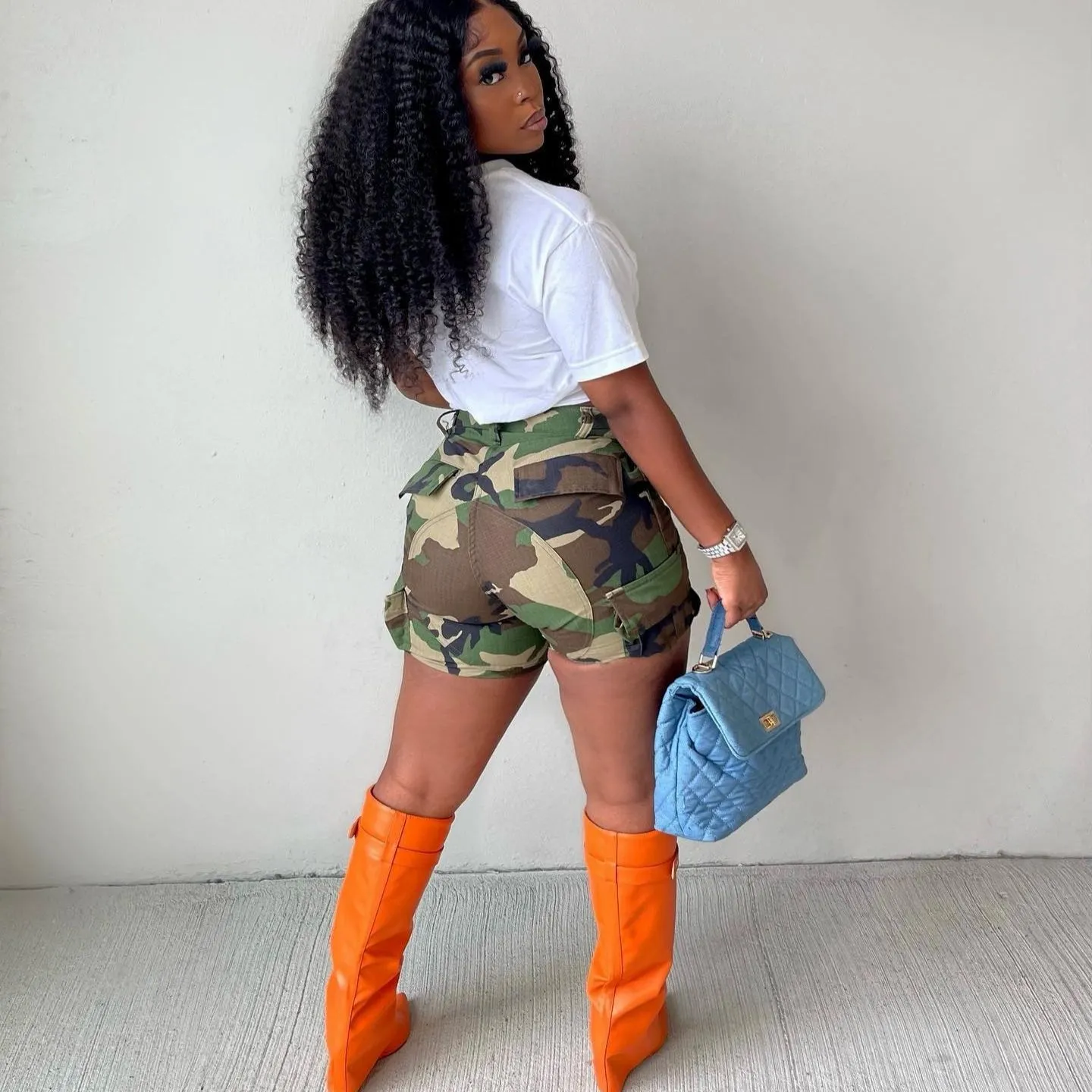 Camo Shorts Cargo Pant High Waist Skinny Joggers 2022 Fall Clothes Women Camouflage Sweat Pocket Casual Pants Y2K Streetwear - Image 6