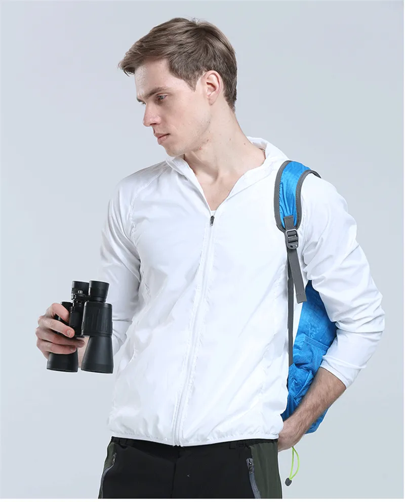Camping Rain Jacket Men Women Waterproof Sun Protection Clothing Fishing Hunting Clothes Quick Dry Skin Windbreaker With Pocket - Image 3