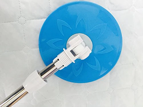 Candora 360° Spin Mop with Bucket & Dual Mop Heads Slim Microfiber Rotary Mop (Blue) - Image 3