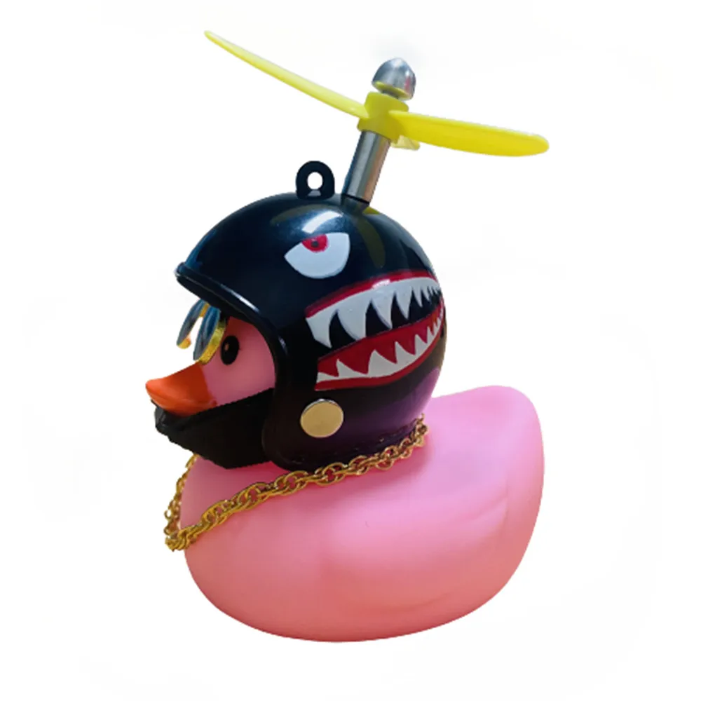 Car Cute Little Yellow Duck With Helmet Propeller Wind-breaking Duck Auto Internal Decoration Car Ornaments Accessories Kids Toy - Image 13