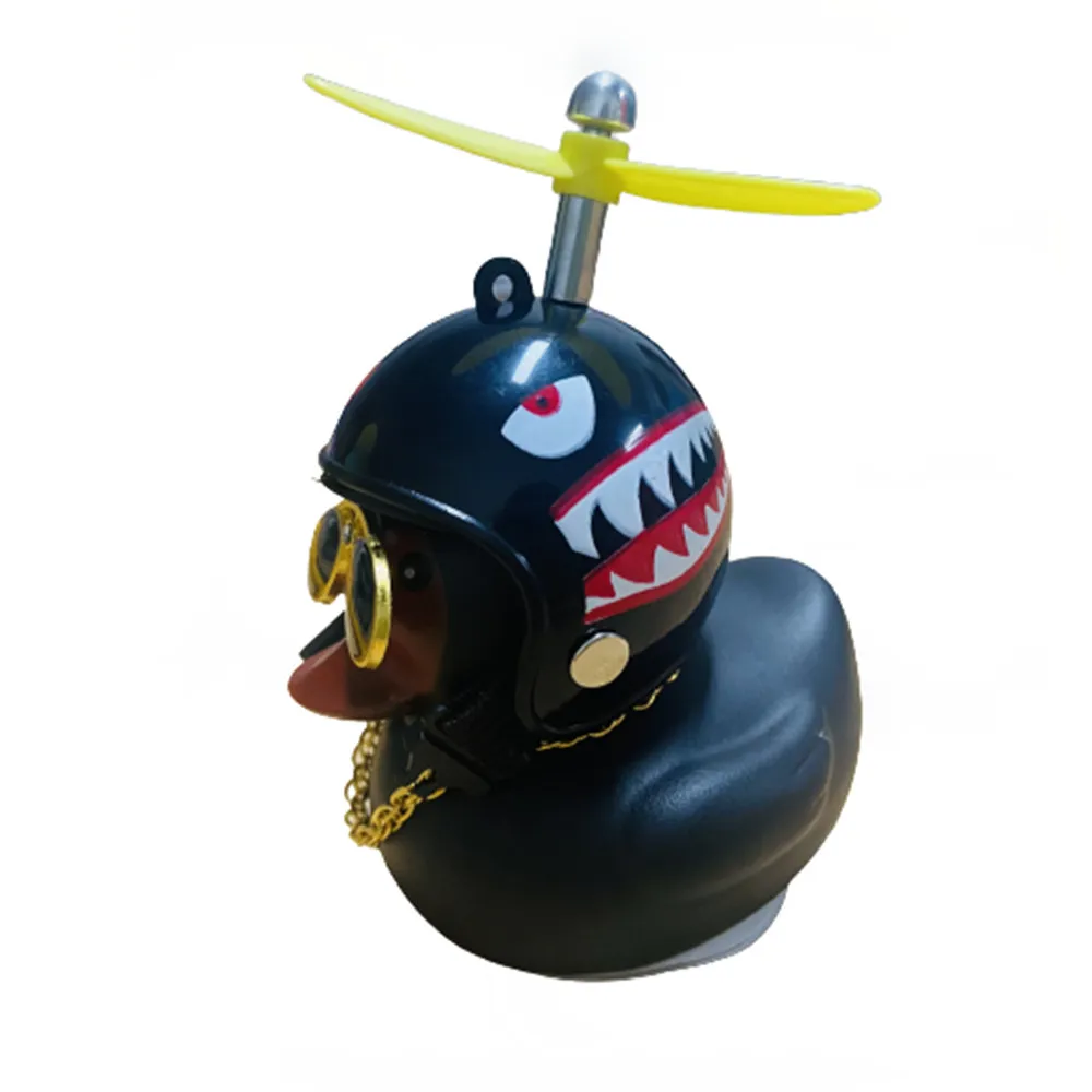 Car Cute Little Yellow Duck With Helmet Propeller Wind-breaking Duck Auto Internal Decoration Car Ornaments Accessories Kids Toy - Image 18