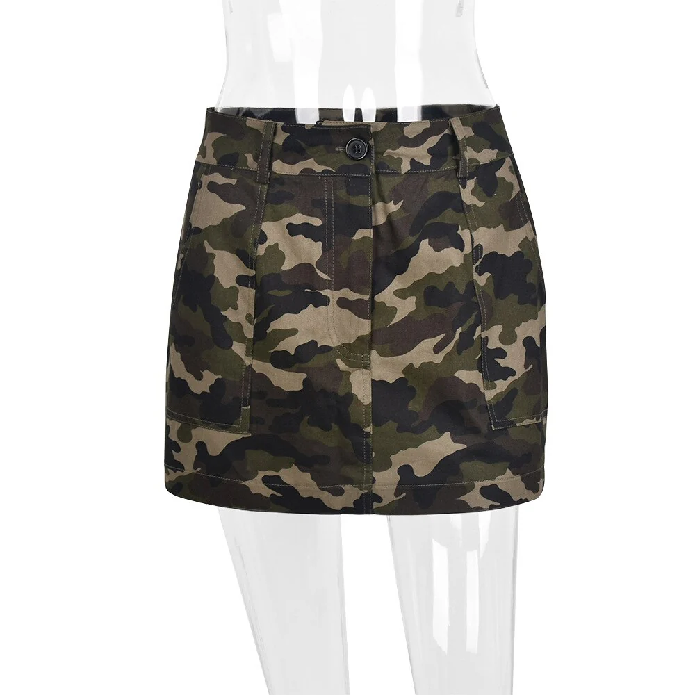 Cargo Mini Skirts Camo Camouflage Short Micro Army Green 2022 Hot Girls Summer Fashion New Arrivals Y2K 90s Streetwear - Image 3