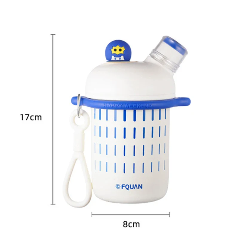 Cartoon Cute Stainless Steel Insulation Water Bottle Outdoor Double Drink Thermos Cup Portable Children Vacuum Straw Thermal Cup - Image 5