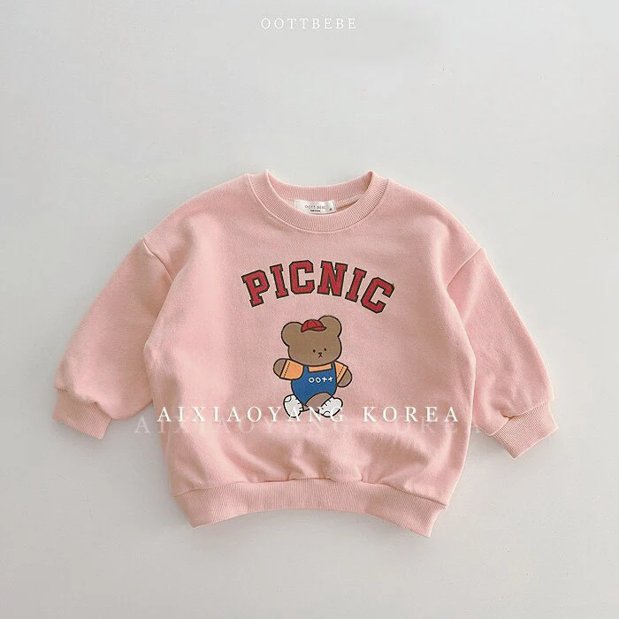 Cartoon Printing Tshirt For Boys Girls Mickey Mouse Sweatshirts Toddler New Long-sleeved Tops Casual Loose Crew Neck Pullovers - Image 11