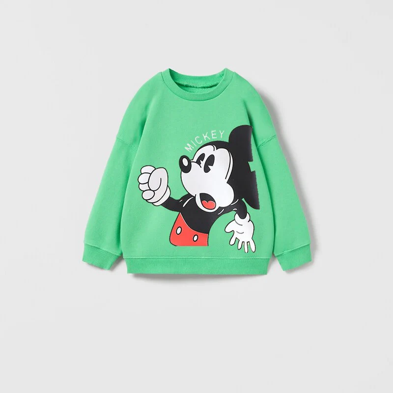 Cartoon Sweatshirts Pure Color Casual Sports Long-sleeved T-Shirt For Boys And Girls - Image 11