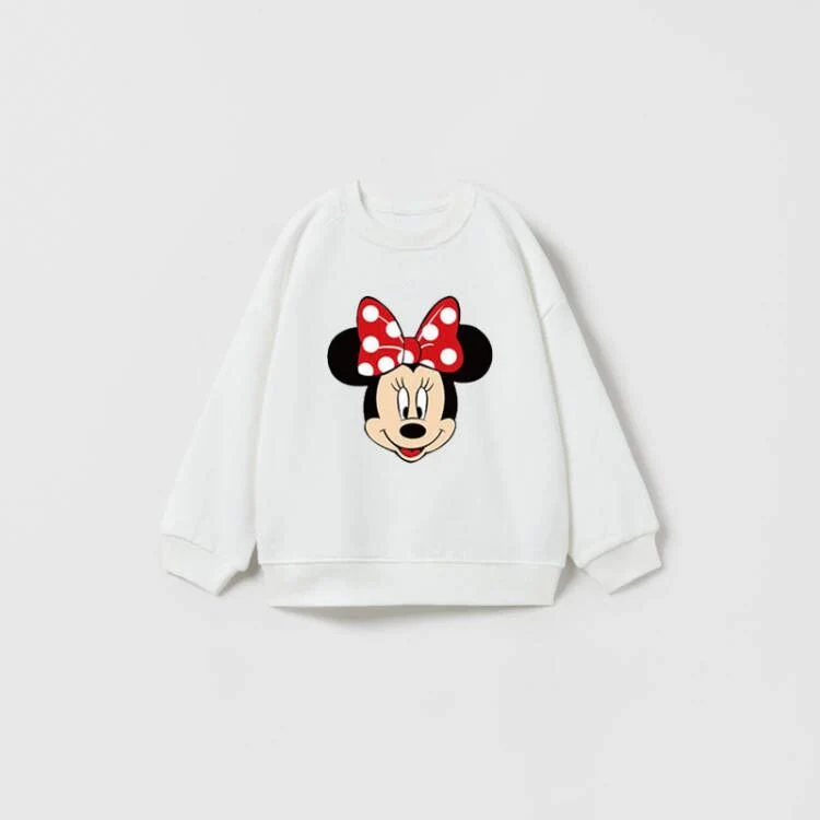 Cartoon Sweatshirts Pure Color Casual Sports Long-sleeved T-Shirt For Boys And Girls - Image 15