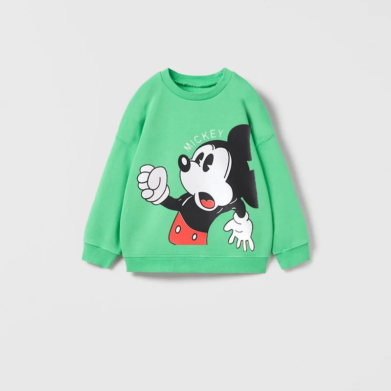 Cartoon Sweatshirts Pure Color Casual Sports Long-sleeved T-Shirt For Boys And Girls - Image 16